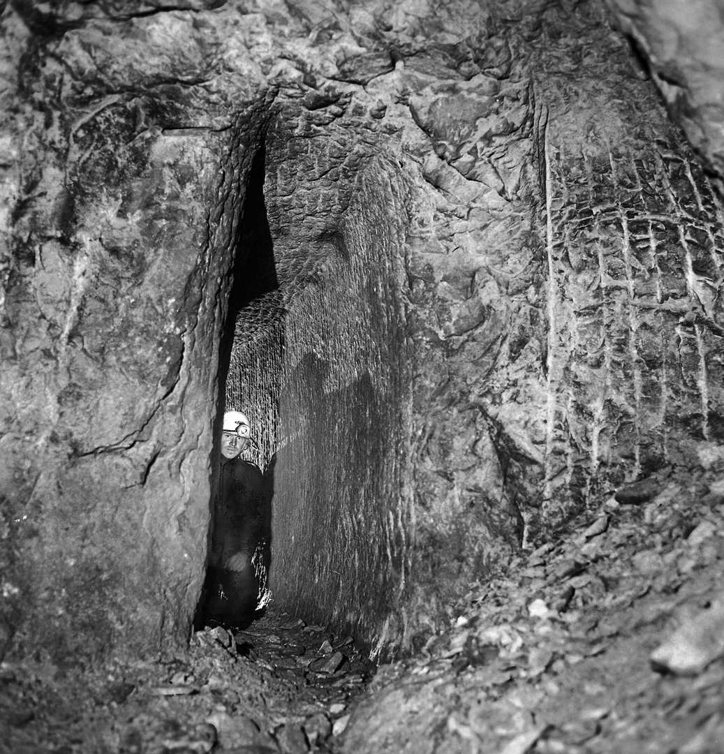 Coffin Level at base of shaft Youds Level 1977